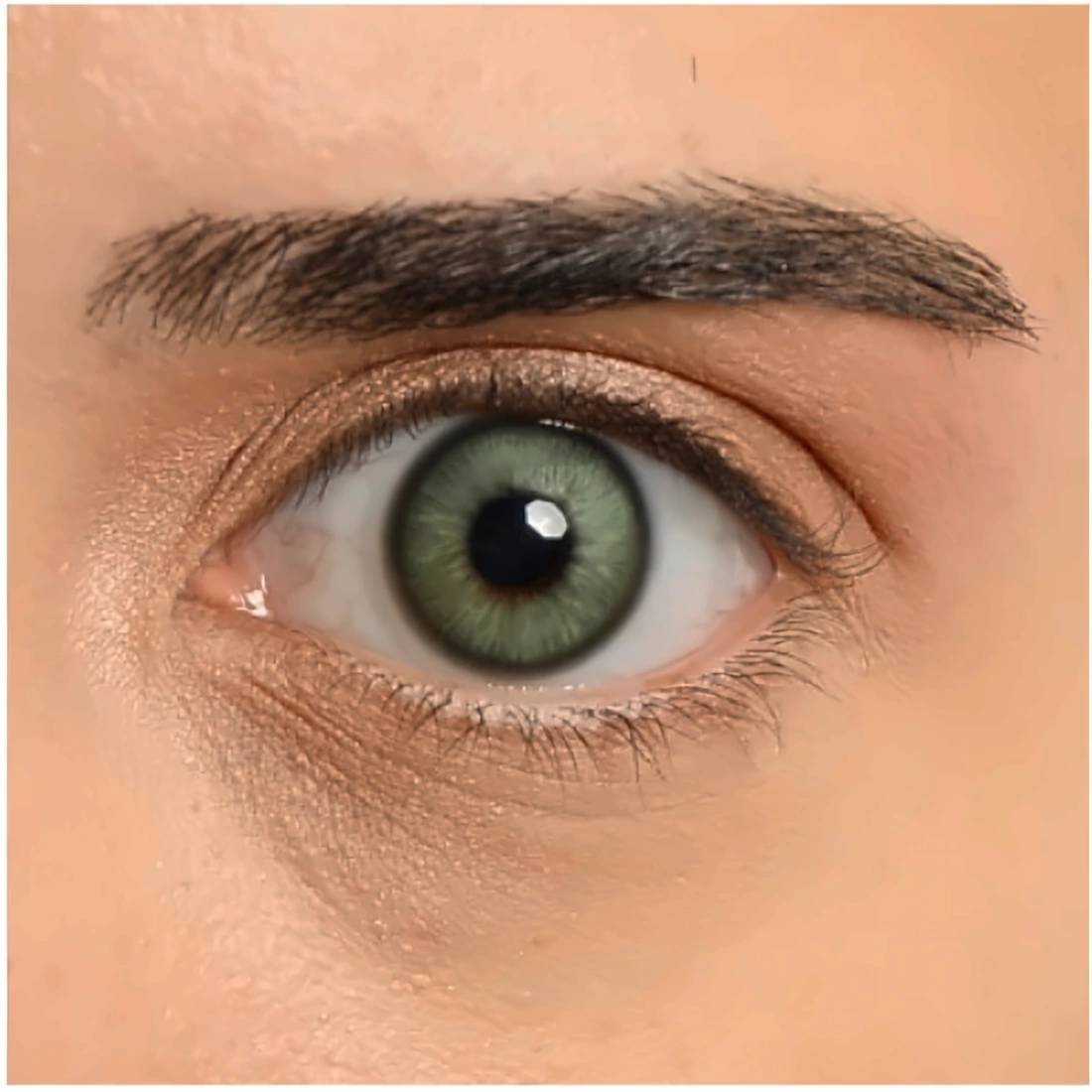 Line Series β green, blue and olive lens colour study β Line Green